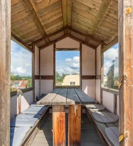 Whirlpool , Dachterrasse , Wienblick , Zwei Etagen Apartment Vienna